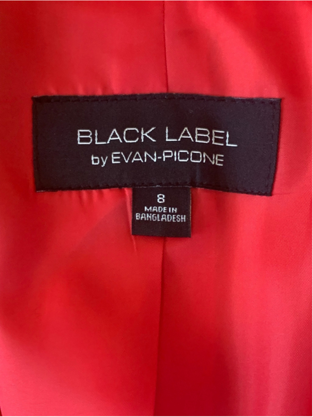 Black Label by Evan-Picone Red Blazer Size 8 - Picture 2 of 7